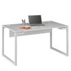 Gautier office Sunday - Mesa - rectangular - gris - RAL 9003, epoxy blanco base