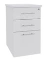 Burocean IDRA - Pedestal - 3 cajones - madera aglomerada - blanco perla