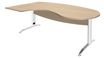 Burocean Idra - Escritorio - roble claro - blanco base