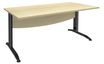 Burocean Idra - Escritorio - rectangular - arce - antracita base