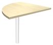 Burocean - Componente de escritorio - esquina a 90º - arce - blanco base