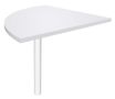 Burocean - Componente de escritorio - esquina a 90º - blanco perla - blanco base