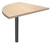 Burocean - Componente de escritorio - esquina a 90º - roble claro - antracita base