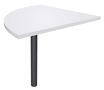 Burocean - Componente de escritorio - esquina a 90º - blanco perla - antracita base