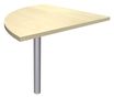 Burocean - Componente de escritorio - esquina a 90º - arce - aluminio base