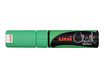 Uni Chalk PWE-8K - Marcador - no permanente - verde fluorescente - tinta pigmentada al agua - 8 mm - grande