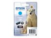 Epson 26 - 4.5 ml - cián - original - blíster - cartucho de tinta - para Expression Premium XP-510, 520, 600, 605, 610, 615, 620, 625, 700, 710, 720, 800, 810, 820