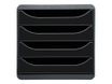 Exacompta BIG-BOX Classic A4+ - Armario de cajones - 4 cajones - negro, negro brillante