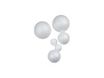 Apli Agipa - Forma artesanal - bola - 2,5 cm de diámetro - blanco - espuma de poliestireno (paquete de 10)