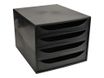 Exacompta Classic ECOBOX - Armario de cajones - 4 cajones