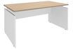 Simmob INEO - Escritorio - rectangular - roble claro - blanco base