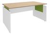 Simmob INEO - Escritorio - rectangular - roble claro - blanco base