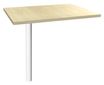 Burocean - Componente de escritorio - rectangular - arce - blanco base