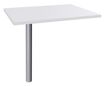 Burocean - Componente de escritorio - rectangular - blanco perla - aluminio base