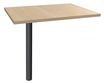 Burocean - Componente de escritorio - rectangular - roble claro - antracita base