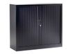 Pierre Henry GENERIC - Aparador - 2 baldas - 2 Puertas - acero, policloruro de vinilo (PVC) - negro