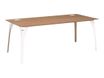 Gautier office XENON - Mesa - rectangular - Italian wild cherry wood - blanco, Italian wild cherry wood base