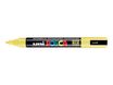 POSCA PC-5M - Marcador - permanente - amarillo fluorescente - tinta pigmentada al agua - 1.8-2.5 mm - medio