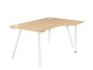 Gautier office Sunday - Mesa - rectangular curvado (derecha) - roble