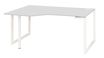 Gautier office Sunday - Mesa - rectangular curvado (izquierda) - gris