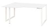 Gautier office Sunday - Mesa - rectangular curvado (izquierda) - blanco
