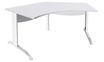Burocean Idra - Escritorio - 120° corner - blanco perla - blanco base