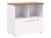 Gautier office YES! - Unidad de almacenamiento - madera aglomerada - blanco, Italian wild cherry wood