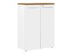 Gautier office YES! - Aparador - 2 baldas - 2 Puertas - madera aglomerada - blanco, Italian wild cherry wood