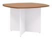 Gautier office YES! - Mesa - rectangular con lados redondeados - Italian wild cherry wood - blanco base
