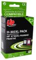 UPrint - Paquete de 2 - negro, amarillo, cián, magenta - compatible - cartucho de tinta (alternativa para: HP 302XL) - para HP Deskjet 11XX, 21XX, 36XX; ENVY 45XX; Officejet 38XX, 46XX, 52XX