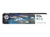 HP 913A - Cián - original - PageWide - cartucho de tinta - para PageWide 352, MFP 377; PageWide Managed MFP P57750, P55250; PageWide Pro 452, 477, 552