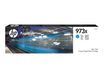 HP 973X - Alto rendimiento - cián - original - PageWide - cartucho de tinta - para PageWide Managed MFP P57750, P55250; PageWide Pro 452, 477