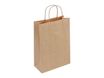 Logistipack - Bolsa de regalo - ampliable - 18 cm x 8 cm x 22 cm - marrón - paquete de 50