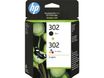 HP 302 - Paquete de 2 - negro, color (cian, magenta, amarillo) - original - cartucho de tinta - para Deskjet 11XX, 21XX, 36XX; Envy 451X, 452X; Officejet 38XX, 46XX, 52XX