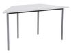 Burocean MODULAIRES - Mesa - trapecio - blanco perla - aluminio base