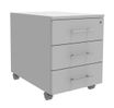 Burocean INEO - Pedestal - móvil - 3 cajones - madera aglomerada - blanco