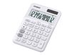 Casio MS-20UC - Calculadora de sobremesa - 12 dígitos - panel solar, batería - blanco