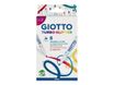GIOTTO Turbo Glitter - Rotulador de punta de fibra - no permanente - colores surtidos - tinta al agua - 2.8 mm (paquete de 8)
