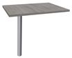 Burocean - Componente de escritorio - rectangular - roble gris - aluminio base