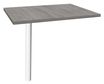 Burocean - Componente de escritorio - rectangular - roble gris - blanco base