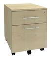 Burocean Steely Manager - Pedestal - móvil - 2 cajones - arce