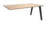 Burocean Steely - Componente de escritorio - rectangular - roble claro - carbón base