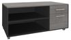 Burocean Steely Manager - Unidad de almacenamiento - 2 cajones - carbón, roble gris