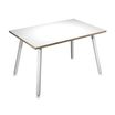 Artarredi Leonardo - Escritorio - rectangular - blanco - negro mate base