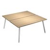 Artarredi Leonardo - Escritorio - rectangular - roble - blanco base