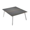 Artarredi Leonardo - Escritorio - rectangular - antracita - blanco base