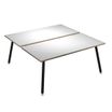 Artarredi Leonardo - Escritorio - rectangular - blanco - negro mate base