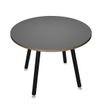 Artarredi Leonardo - Mesa - redondo - antracita - negro mate base