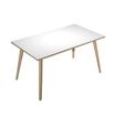 Artarredi Leonardo - Escritorio - rectangular - blanco - negro mate base