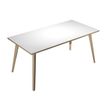 Artarredi Leonardo - Escritorio - rectangular - blanco - negro mate base